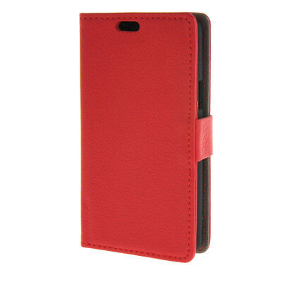 

MOONCASE Litch Skin Leather Card Slot Wallet Bracket Back чехол для LG Joy H220 Red