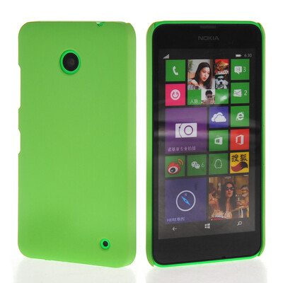 

MOONCASE Hard Rubberized Rubber Coating Devise Back чехол для Nokia Lumia 630 Green