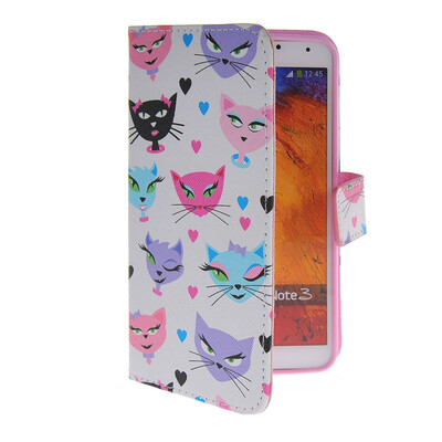 

MOONCASE Pattern Style Leather Side Flip Wallet Card Slot Pouch Stand Shell Back Case Cover For Samsung Galaxy Note 3 N9000