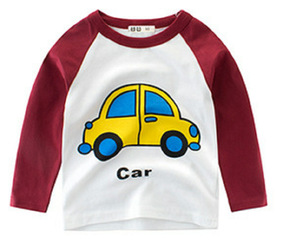 

2018 boys spring & autumn long-sleeves T-shirt children T-shirt cartoon printed bottom