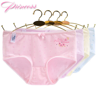 

Ai Lier Aurora Girl Panties Cotton Womens Shorts Student Girls Waist Briefs 4 Pack K8036