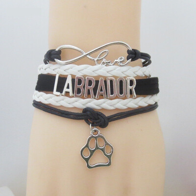 

Fashion Leather Multi-layers Jewelry Shiba Inu Mom Dog Charm Bracelet for Couple Infinity Love Animal Puppy Men Women Chain Bangle