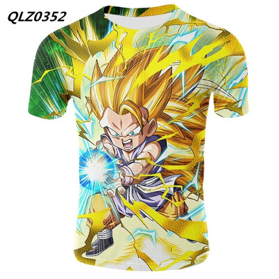 

Summer New Mens Fashion Anime T-shirt Seven Dragon Ball Print Cosplay Casual T-Shirt US SizeS XXXXL