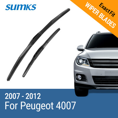 

SUMKS Wiper Blades for Peugeot 4007 24"&20" Fit Hook Arms 2007 2008 2009 2010 2011 2012