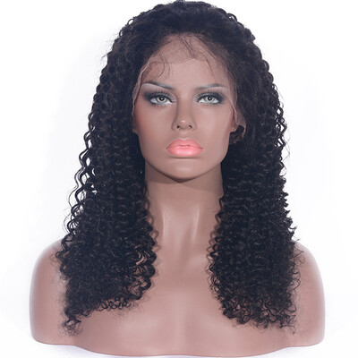 

Brazilian Virgin Hair Curly Full Lace Human Hair Wigs Full Cuticle 8A 130 Density Kinky Curly Full Lace Wigs
