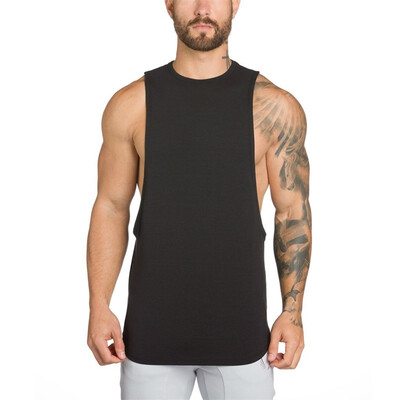 

Gyms Clothing Bodybuilding Tank Top Men Fitness Singlet Sleeveless Shirt Cotton Muscle Guys Brand Undershirt for Boy Vest