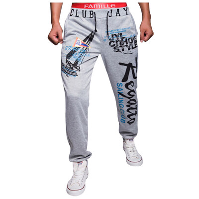 

Zogaa Autumn And Winter New Europe Men's Active Pants Printing