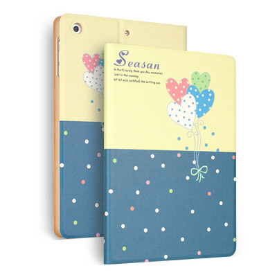 

MITI Luxury Leather Case For iPad Air 2 Colorful Drawing Cover Case For New iPad Air 2 For iPad 6 with One Fold High Quality
