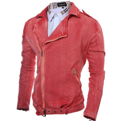 

Zogaa New Men's Jacket Fashion Jeans Slim Short