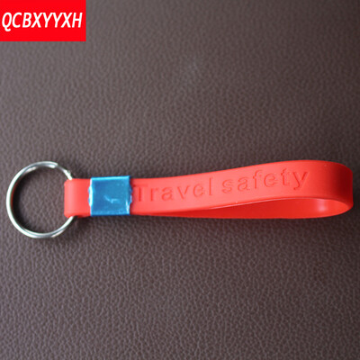 

Силиконовые плетеные тканые веревки Двойные кольца Fit DIY сумка Подвеска Ключевые цепочки Держатель автомобилей Keyrings Мужчины Женщины Брелки