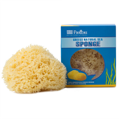 

Pierides Natural Sponges Greek imported Bath Sponge Skin Polishing Sponges/Mats Honeycomb
