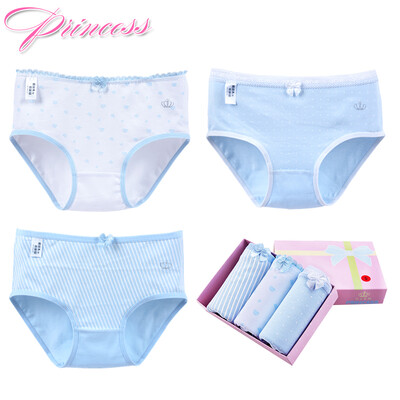 

Aili Erola girl underwear middle waist girl underwear cotton thin section simple student briefs SGD006-3 strips