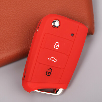 

KOOLIFE car key bag silicone sleeve buckle Volkswagen Skoda new Touran L new Tiguan L way Ang Ling degree Volkswagen red