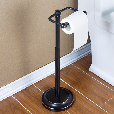 

Jingdong Supermarket Guardian creative bathroom retractable floor paper towel stand vertical roll holder