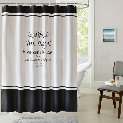 

Yun Yang bath curtain waterproof mildew shower curtain shower curtain curtain without pole