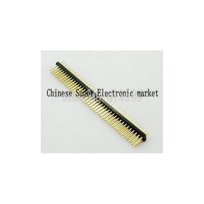 

20PCS 1.27mm Pitch 2x50pin Dual Row Male Pin Header Pin Connector Double Row 180 Degrees