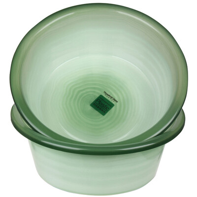 

[Супермаркет] Jingdong дополнительных преимуществ продукта бассейна 38см имитация нефрит плоских пластиковые горшки два загружены белья для стирки JY-0669