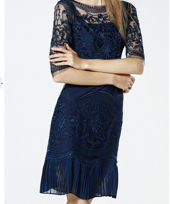 

Lovaru ™2015 лето новый модный бренд одежды вышитые кружева юбка плиссированные юбки женщины вскользь платье