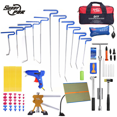 

PDR Rods Hook Tools Paintless Dent Repair Car Dent Repair Dent Removal Reflector Board Dent Puller Lifter Glue Gun Tap Down Tool