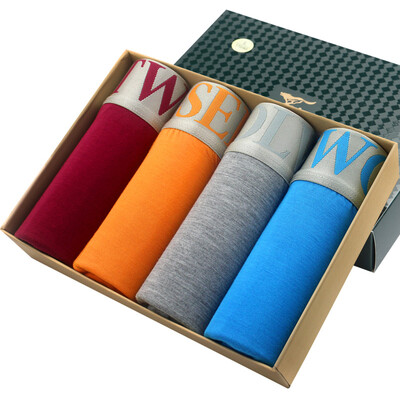 

Jingdong supermarket] seven wolves (SEPTWOLVES) men's underwear male models modal waist breathable sports angle underwear four multi-color 95040-4E