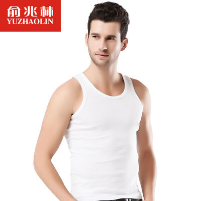 

Yu Zhaolin (YUZHAOLIN) мужской майка мужской хлопок Тонкий плотный спортивный летний досуг базовый футболка фитнес пояснительный жилет мужской белый XL