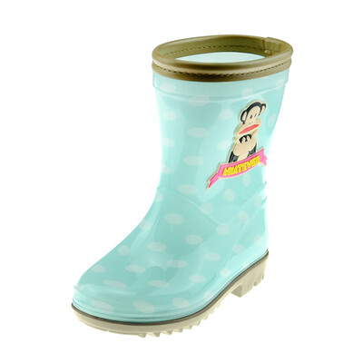 

PaulFrank big mouth monkey childrens rain boots cartoon wave point water shoes boys rubber shoes girls rain boots PF1014K blue wave point 26