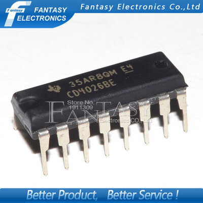 

50PCS CD4026BE DIP16 CD4026 DIP new&original IC free shipping