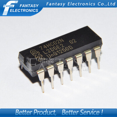 

100PCS 74HC02N DIP14 74HC02 DIP new&original IC free shipping