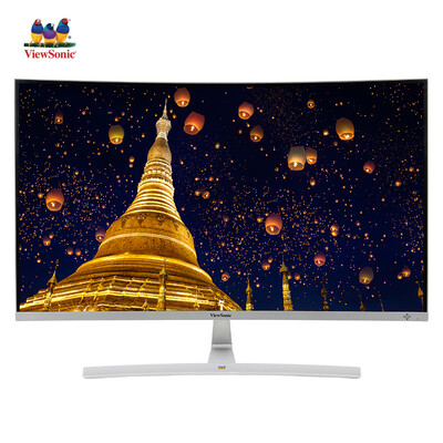 

ViewSonic 31.5-inch 1800R Поверхность HDMI Микрокадровый фильтр Синий без вспышки Компьютерный ЖК-монитор (белый) VX3216-SCMH