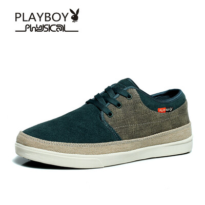 

PLAYBOY brand AutumnNewEngland style casualJointCharacteristicFull leather sneakerMens shoes