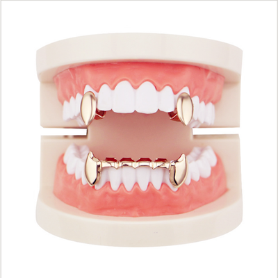 

Akane Hip Hop Golden Teeth Grill Top And Bottom Grill Tooth Mouth Punk Teeth Hats Cosplay Party Tooth Rapper Jewelry Gifts