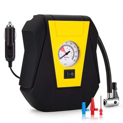 

12V Electric Car Air Compressor Pump Pointer display Портативный воздушный компрессорный насос для автомобильного компрессора для