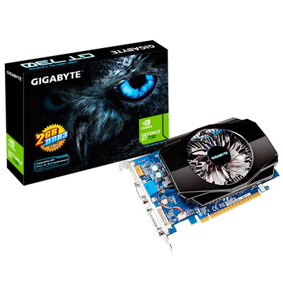 

GIGABYTE GV-N730-2GI 700MHz / 1600MHz 2GB / 128bit GDDR3 Graphics Card