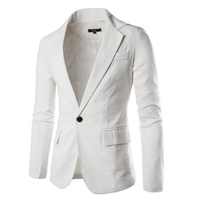 

England Style Blazer Men Casual Jacket Business Suit Formal Dress