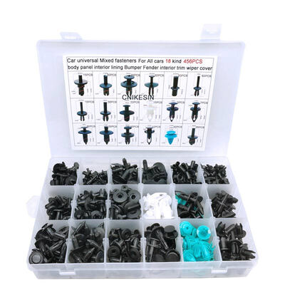 

CNIKESIN HZ07 456PCS 6mm-10mm Universal Mixed Car Plastic Fastener Ventilated Cover Plate Door Plank Screw Rivet Retainer Clips