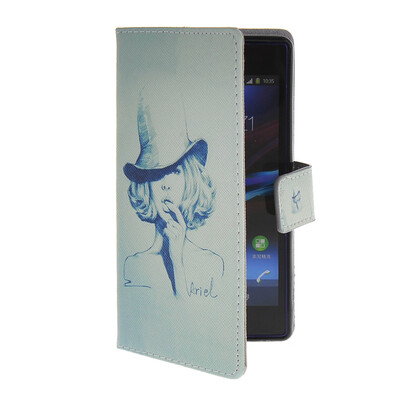 

MOONCASE Pattern Style Leather Side Flip Wallet Card Slot Pouch Stand Shell Back ЧЕХОЛ ДЛЯ Sony Xperia Z1 L39h