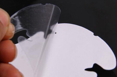 

4pcs автомобили дверной ручки краски нуля защитных четкие клей листов пленки стикер