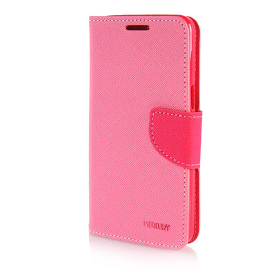 

MOONCASE Cross pattern Leather Side Flip Stand Shell Back ЧЕХОЛ ДЛЯ Samsung Galaxy Grand Prime G5308W Pink