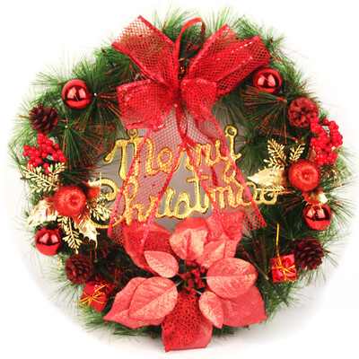 

Green reed Christmas decoration garland - green leaves models