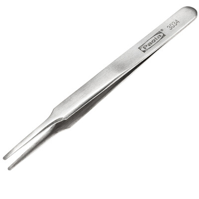 

Paola Tweezers Tool 120mm Stainless Steel Antimagnetic&Hard Flat Tweezers 3034