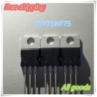 

Free Shipping100PCS STP75NF75 P75NF75 75NF75 TO-220 ST