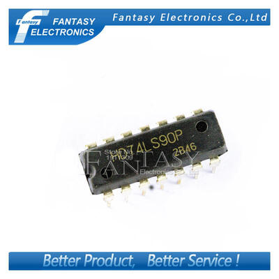 

10PCS HD74LS90P DIP14 HD74LS90 DIP SN74LS90N 74LS90 new and original IC free shipping