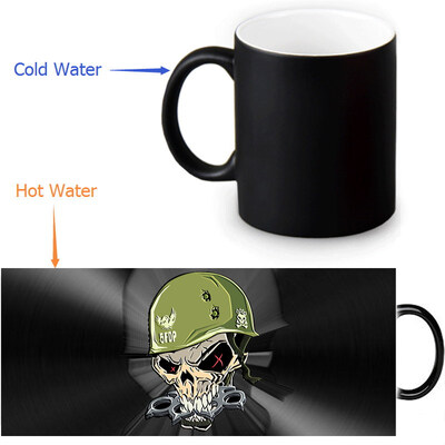 

Five Finger Death Punch 350ml12oz Heat Reveal Mug Color Change Coffee Cup Sensitive Morphing Mugs Magic Mug Milk Tea Cups