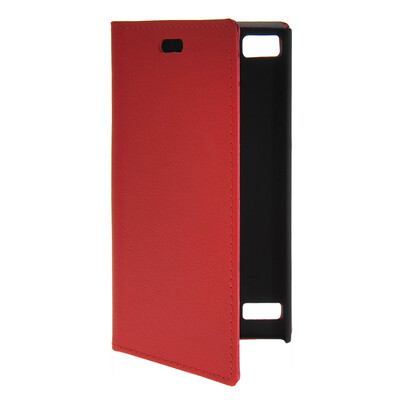 

MOONCASE Slim Leather Flip Wallet Card Pouch with Kickstand Shell Back ЧЕХОЛ ДЛЯ BlackBerry BB Z3 Red