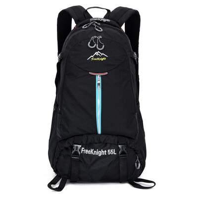

Мода Открытый спортивный водонепроницаемый рюкзак Superior нейлон Zip Bag 55L емкости Отдых на природе пакеты для путешествий FK0219