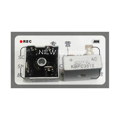 

Free shipping 10PCS/LOT KBPC3510 35A1000V Bridge Rectifier Square Best quality