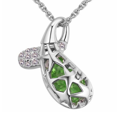 

Высокое качество австрийских хрустальных ювелирных ожерелий Подвеска Чокеры Короткое цепное ожерелье для женщин Фруктовые формы Аксессуары 28019