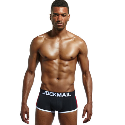 

JOCKMAIL Mens Cotton Cup Boxer Briefs Sexy U convex Sexy pants GAY