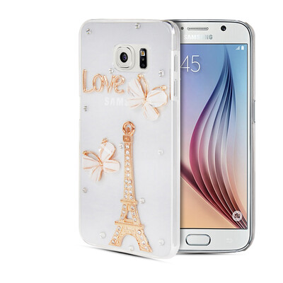 

MOONCASE Роскошный Кристалл Bling горный хрусталь жесткого пластика задняя Резина Оболочка чехол для Samsung Galaxy S6 G9200