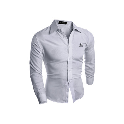 

Zogaa New Men Shirt Easy-care Fringe Korean